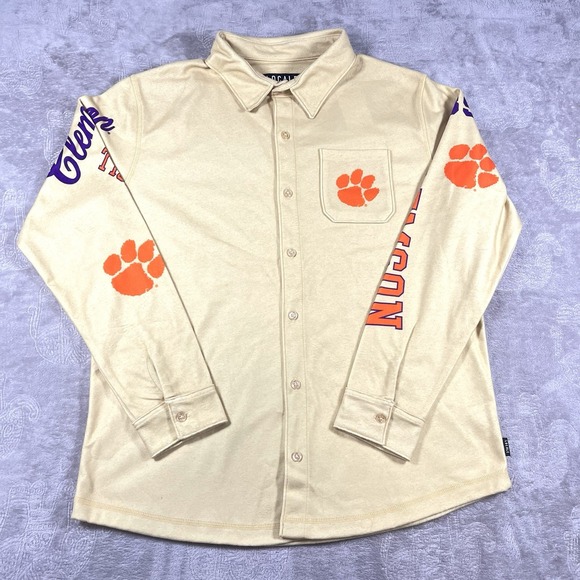 Locale Other - Clemson University Tigers Button Up Long Sleeve Shirt‎ Size Large Spirit Wear